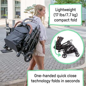 Poussette haute de gamme avec <span class=keywords><strong>nacelle</strong></span> et siège auto, poussette de luxe réversible avec modes assis et couché pour nouveau-nés - Product Image 3