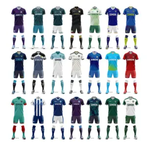 Factory Soccer Uniform Wholesale Football Jersey Football Uniform Custom T Shirt Cheap Soccer Jersey Set Man Jersey Soccer