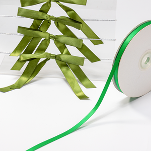 Noeuds en satin de haute qualité, vert premium, avec élastique, grande taille, noeuds artisanaux pour emballage cadeau, décoration de mariage, arbre de Noël - Product Image 3