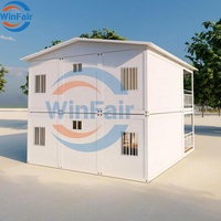 Maison Modulaire Conteneurisée Préfabriquée WinFair Price de 20 pieds, à Deux Étages, avec Toilettes et Douche, pour Villa Autoconstruite / Abri