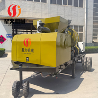 Bétonnière avec pompe Spark, 40m3/h, 30m3/h, 7.6MPa, 2200 tr/min, trémie de 680L, pour travaux de sol industriels, pompe à béton