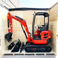 Mini-excavatrice compacte sur chenilles hydraulique de 1,2 tonne, neuve, directement de l'usine du fabricant de matériel de construction et de jardinage