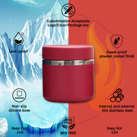 Boîte à lunch thermique sous vide réutilisable Pot de nourriture isolé 600 ml Boîte à lunch en acier inoxydable Récipient de nourriture isolé pour enfant pour le campus
