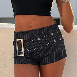 Jeans Y2K Hot Girl con ojales metálicos, pantalones de mezclilla sexys y atrevidos para mujer, estilo streetwear rave. - Product Image 3