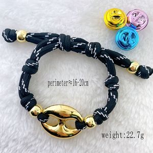 <span class=keywords><strong>Bracelet</strong></span> en corde tressée perlée en cuivre vintage avec finition effet goutte d'huile et extrémité réglable, idéal pour un cadeau unisexe - Product Image 6
