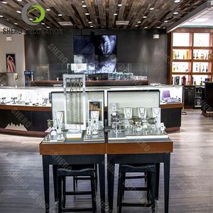 Vitrine élégante pour bijouterie, présentoir moderne pour bijoux, armoire de présentation de bijoux avec comptoir de showroom personnalisé - Product Image 3