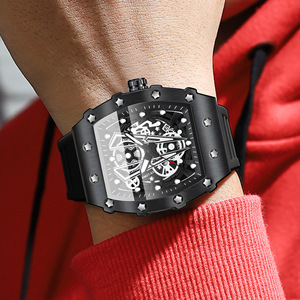 Binbond Men's Silicone Sport Watch Analog Luminous 30M Waterproof Black Strap B8577 - Product Image 3