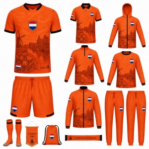 <span class=keywords><strong>Camiseta</strong></span> <span class=keywords><strong>de</strong></span> la Selección Nacional <span class=keywords><strong>de</strong></span> Holanda 2026, Color Naranja, <span class=keywords><strong>con</strong></span> el Logotipo <span class=keywords><strong>de</strong></span> la Selección, Estilo Vintage, para Niños, Uniforme <span class=keywords><strong>de</strong></span> Fútbol - Product Image 3