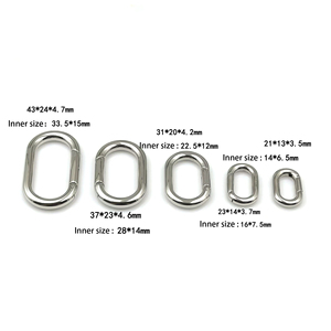 High Quality Stainless Steel Snap <b>Hooks</b> Swivel <b>Clip</b> Luggage Accessories Bag Strap Clasp Carabiner Clamp Buckle Fishbone <b>Hooks</b> - Product Image 3