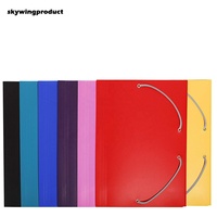 Skywingproduct – Classeur de bureau laminé à 2 rabats avec fermeture élastique en papier certifié FSC, léger, durable et écologique – Meilleures ventes