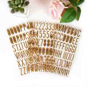 DIY 3D <b>Self</b> <b>Adhesive</b> Decorative Gold Letter PVC Glitter Alphabet Letter <b>Number</b> Stickers Bubble Sticker - Product Image 1