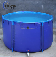 Bassin de pêche pliable en PVC léger et portable pour l'élevage en extérieur