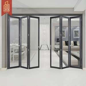 Pliable et élégant en aluminium et comme un rideau balcon de bureau à domicile bon prix portes en verre pliantes revendeurs au Royaume-Uni porte pliante - Product Image 2