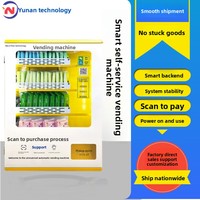 Distributeur automatique de serviettes hygiéniques, cigarettes et boîtes surprises - Mini distributeur commercial sans personnel avec écran LED (Jaune/Blanc)