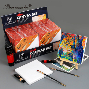 Panwenbo Giá vẽ <span class=keywords><strong>mini</strong></span> chất lượng cao 8*15cm với vải cotton 10*10cm cho nghệ sĩ vẽ tranh thủ công - Product Image 6