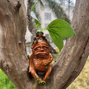 Décoration de jardin Witt, Mandrin, décoration de cour extérieure, décoration de jardin intérieur, figurines de feuilles, artisanat en résine, ornement de jardin - Product Image 2