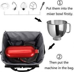 Couverture de mixeur BSCI, compatible avec les mixeurs Kitchenaid de 6 à 8 litres, les mixeurs Hamilton et tous les autres. - Product Image 5