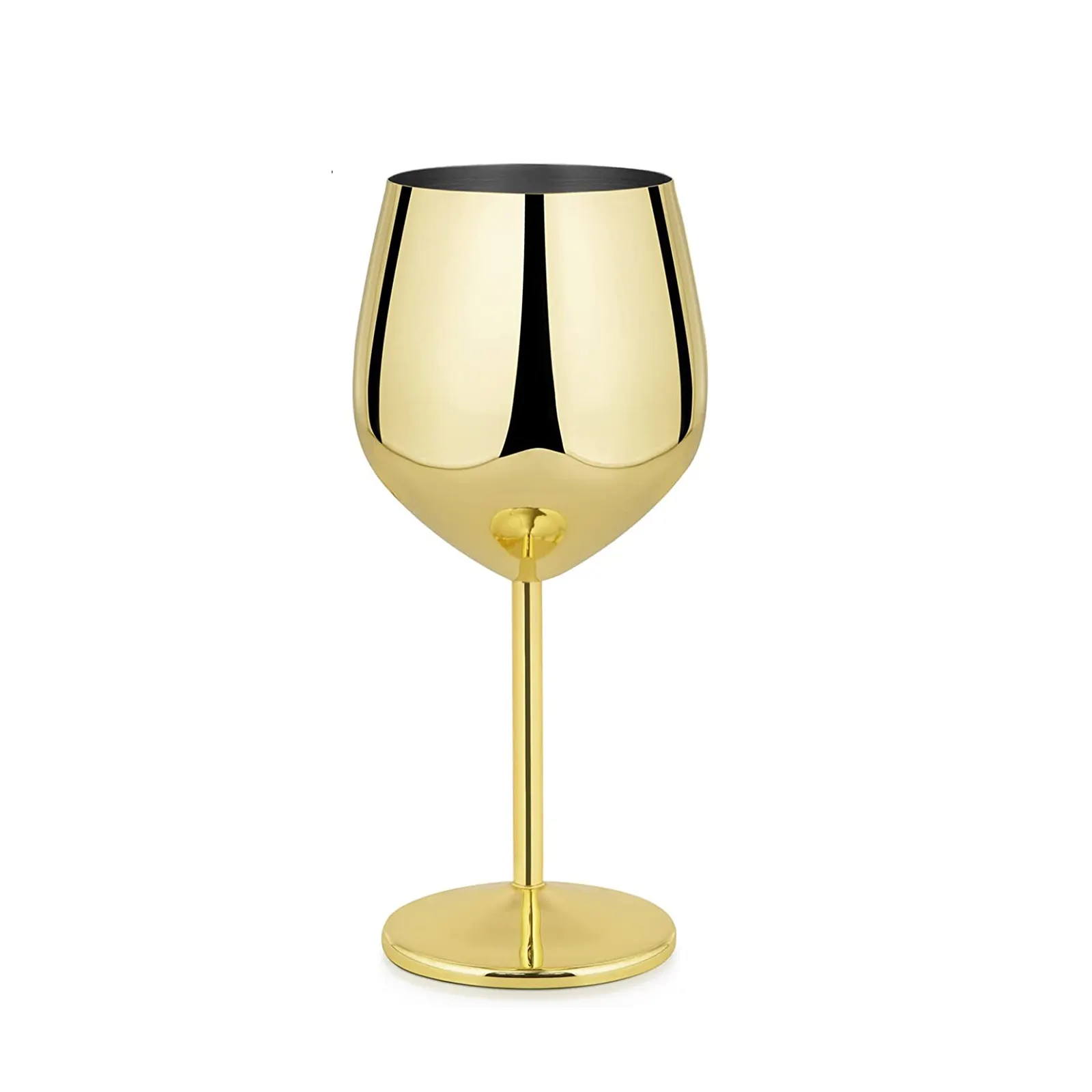 पोर्टेबल स्टेनलेस स्टील सोने पीने शराब जाम धातु अटूट रेड वाइन ग्लास