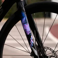 1 Paire Autocollants Personnalisés PVC Étanche pour Voiture, VTT, Vélo de Route, Fourche, Tube Supérieur, Moto Électrique