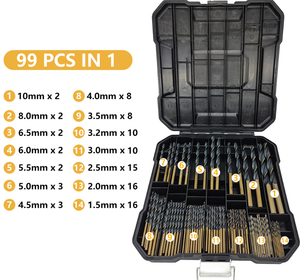 2025100pcs foret hélicoïdal en métal à pointe pointue 4341 degrés en acier rapide 118 pièces - Product Image 6