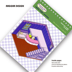 Livre d'autocollants de scènes miniatures |   Autocollants 3D pour <span class=keywords><strong>maison</strong></span> de poupée pour journalisation artistique |   Atelier magique, <span class=keywords><strong>maison</strong></span> de <span class=keywords><strong>thé</strong></span>, <span class=keywords><strong>monde</strong></span> des neiges |   Autocollants pour loisirs créatifs - Product Image 3