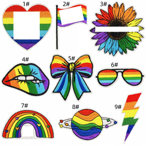 Patchs brodés LGBTQ en forme de main, arc-en-ciel, fierté, à thermocoller, pour vêtements, chapeaux, sacs, accessoires DIY pour gays, lesbiennes, bisexuels, transgenres - Product Image 4