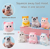 Simulasi Penghilang Stres Mainan Kucing Imut Gemuk yang Dapat Diperas Hadiah Liburan Sempurna untuk Melepaskan Tekanan