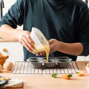 Silicone Muffin Pan Cupcake Making Mold Non Stick Pastry Baking Pan Cake Mold Silicone <b>Oven</b> Baking Cake Mold - Product Image 2