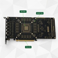 Carte PCB HDI multi-couches pour carte graphique GPU haut de gamme jusqu'à 40 couches, fabricant de cartes PCB GPU Megtron ENIG ENEPIG haute température de fusion