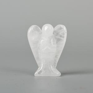 Ornamenti di <span class=keywords><strong>giada</strong></span> cristalli avventurina pietre preziose 1.5 pollici angelo intaglio decorazione artigianale - Product Image 5