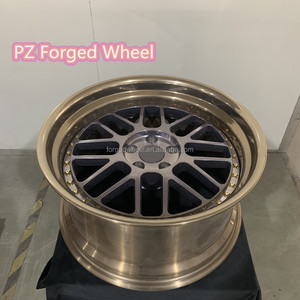 Pengzhen nuovi cerchi 5x112 in bronzo lucido e grigio per Mercedes per autovettura Benz S 18-24 pollici con ruota incisa 40mm <span class=keywords><strong>25mm</strong></span> - Product Image 3