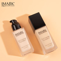 IMAGIC Correcteur Couvrant Imperméable Fond de Teint Liquide Maquillage Contrôle du Sébum Longue Tenue Fini Naturel Peau Crémeuse