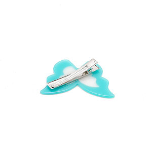 Mignon Clip à Cheveux en Acétate de 7,5 cm avec Papillon et Strass, Accessoires Cheveux Unisexe Vert Menthe Élégant, Couleur Personnalisable - Product Image 4