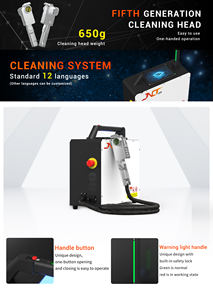 Máquina de limpieza láser de óxido y pintura, eliminación de óxido de metal móvil, 50W, 100W - Product Image 4