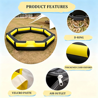 Structure gonflable Octogonale de jeu Gaga Ball avec murs souples et sécurisés pour enfants, idéale pour jardin, école, camp, fête, location, utilisation intérieure et extérieure
