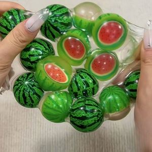 NEW Tiktok Viral Summer Watermelon Handmade Ball <b>Squishy</b> Toy Stress Relief Gift for Kids Adults Crunch Therapy Desk Toy - Product Image 2