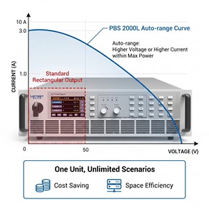 Fuente de Alimentación Bidireccional Regenerativa de Alta Potencia 3U 800V 75A 18kW, Programable, de Dos Cuadrantes, con Carga Electrónica - Product Image 4