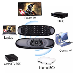 Mini clavier vocal C120 2.4G, souris aérienne, à utiliser pour la box TV Android, télécommande rechargeable par USB - Product Image 4