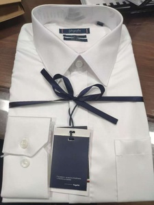 Camisa personalizada de diseño de gama alta de algodón sin hierro de lujo clásico italiano cuello <span class=keywords><strong>camisas</strong></span> de manga larga para hombres - Product Image 6