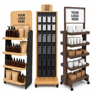 Espositore Moderno Personalizzato in Legno di Pino, Scaffale da Terra in Compensato per Negozi al Dettaglio, per Bevande, Alimenti per Animali, Cosmetici, OEM - Product Image 2