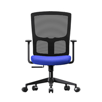 Chaise de bureau ergonomique pivotante réglable en tissu maillé avec logo personnalisé, fabriquée par JOHOOFURNITURE à Foshan, pour ordinateur et tâches de direction modernes