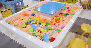 Station d'activités éducatives intérieures pour enfants Archéologie des dinosaures Construction magnétique Espace Sable Jouer Tables de construction en EPP - Product Image 2