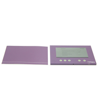 Ventes directes par les fabricants Lecteur de publicité en cuir Brochure LCD pour cartes de vœux Brochure d'entreprise Livre vidéo de mariage