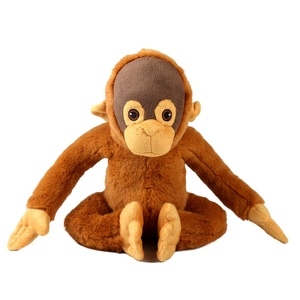 Grs chứng nhận 100% tái chế vật liệu Plush đười ươi đồ chơi loại khỉ với PP bông Điền - Product Image 1