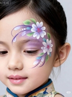 Palette de peinture pour le visage et le corps Xiaodan avec logo personnalisé, 8 couleurs mélangées, à base de plantes naturelles, soluble dans l'eau, pour enfants, kit de maquillage de scène