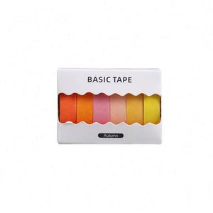 Juego de Cintas de Papel Autoadhesivas de Color Sólido - Serie Multicolor (Océano/Otoño/Lavanda/Foresta) para Scrapbooking, Manualidades y Oficina - Product Image 2