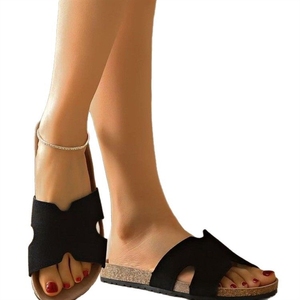 Sandali e <span class=keywords><strong>pantofole</strong></span> QLFashion 2025 nuovo abbigliamento esterno estivo moda High-end francese fondo morbido piatto non stanco sandalo - Product Image 5