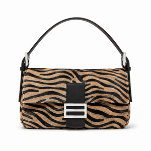 Borsa a Spalla Vintage con Motivo Zebrato in Finto Crine di Cavallo, Nuova Borsa da Donna 2026 con Motivo Tigre e Tracolla - Product Image 1
