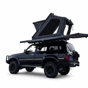 Tente de toit rigide TOP MOUNT X4 de 210 cm de long, ouverture rapide automatique, avec bande LED et échelle pour 4x4, tente de toit LED X4 - Product Image 5
