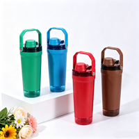 Gobelet en métal à double paroi de 20 oz avec logo personnalisé, gourde en acier inoxydable, shaker pour protéines, mélangeur de poudre pour la salle de sport et la remise en forme